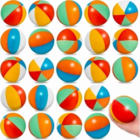 CLESDF Mini Beach Stress Balls for Kids, 36Pcs Rainbow Relief Stress Foam Balls, Swimming Pool Game Toy Sports Balls for Hawaiian Beach Birthday Party Favor Supplies…