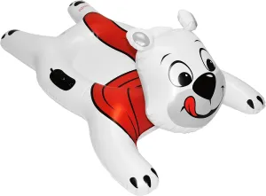 CocoNut Outdoor- 54” Inflatable Snow Tubes - Vibrant Character Tubes in Polar Bear, Yeti & Santa Claus - Heavy Duty Snow Sleds with Sturdy Handles for Kids, Teens and Adults-Cold Resistant Toboggans
