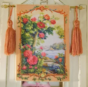 Colorful Garden by River Aubusson Tapestry - 1:12 Scale Dollhouse Piece