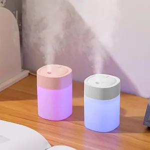 Colorful Mini Humidifier - USB-Powered for Desktop, Car & Home