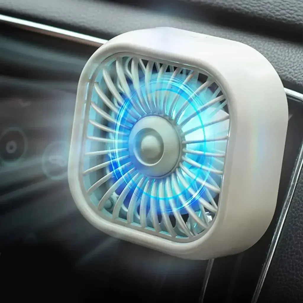 Colorful USB Mini Car Vent Fan - Stay Cool On The Go