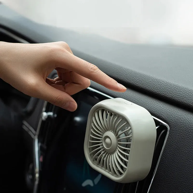 Colorful USB Mini Car Vent Fan - Stay Cool On The Go