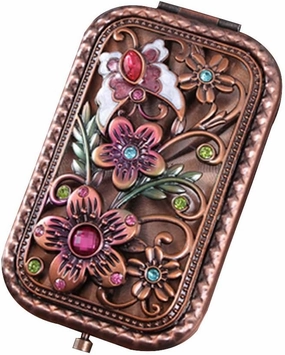 Compact Mirror,Pocket Mirror,Vintage Travel Pocket Mirror Compact Handbag Mirror Mini Purse Makeup Mirror #7