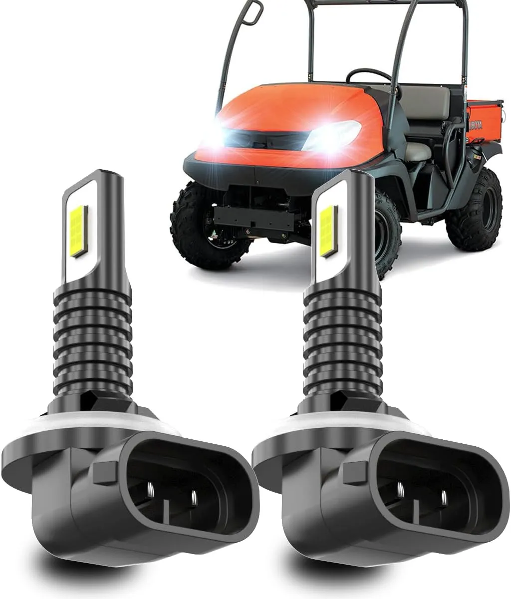Compatible for Kubota RTV 400 500 900 1100 1140 BX1850D BX1860 BX1870-1 BX2350D BX1880 BX23s BX2380 BX2680 Lights; K7571-54340 Bulbs, 886/894/896/881 Light Bulbs, 2-Pack