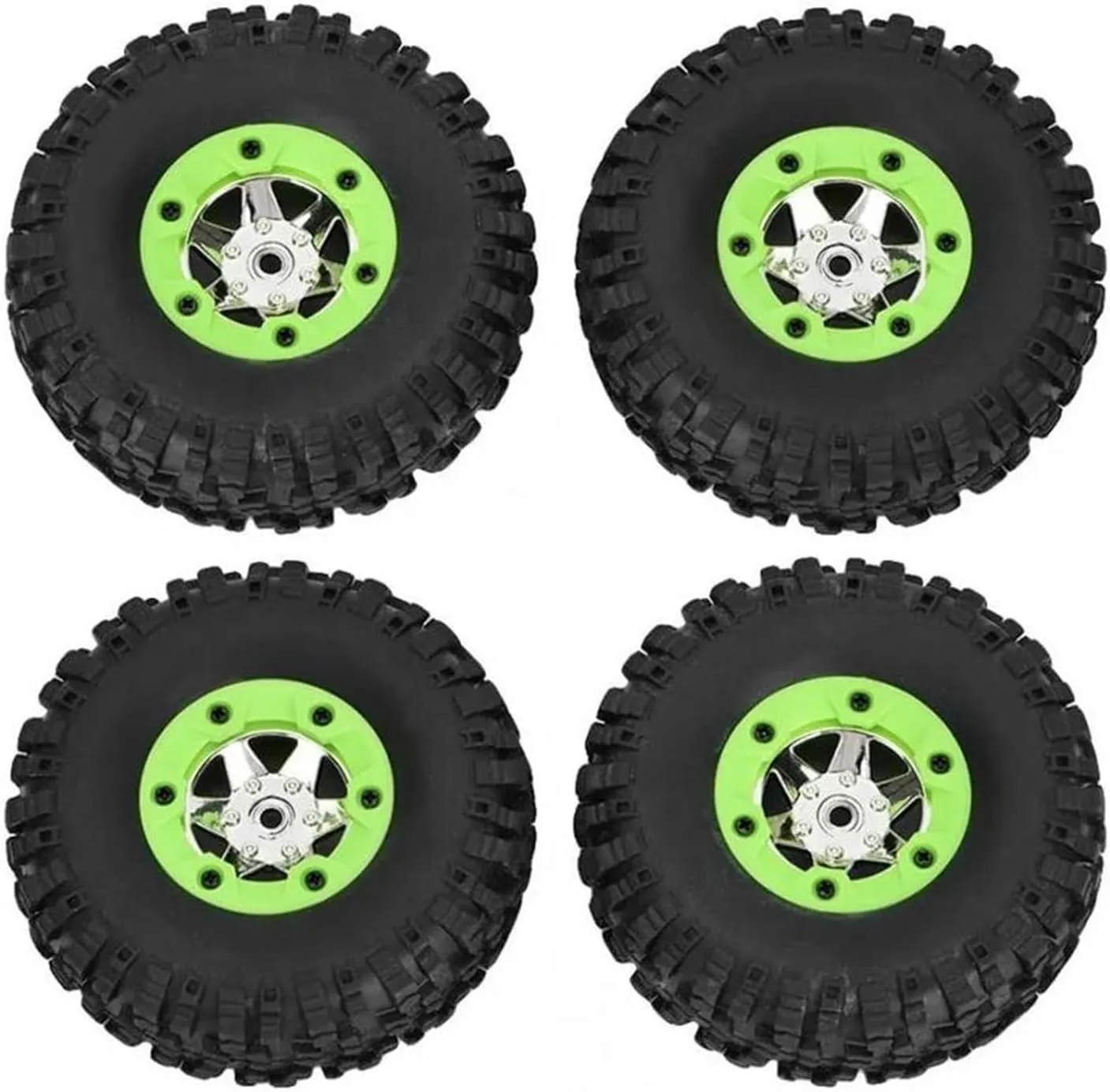Compatible with Wltoys 12428 12423 12427 1/12 RC Car Spare Replace Parts Accessories 4Pcs Left & Right Tires Wheel Tyre Kit RC Wheel Tires