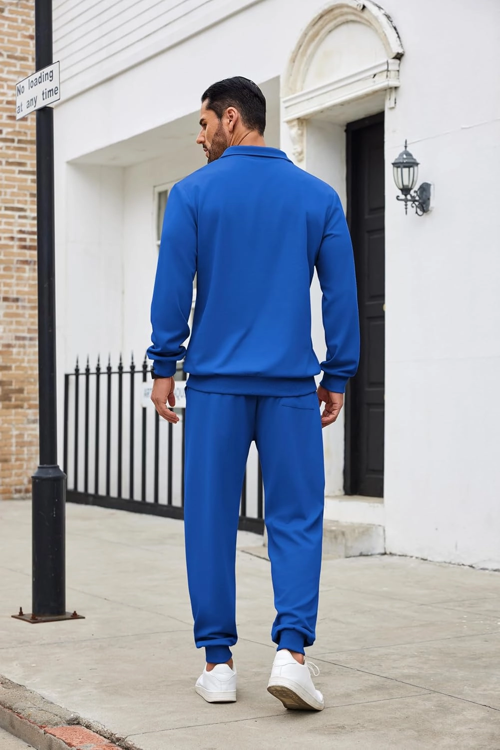 COOFANDY Men's Tracksuit 2 Piece Quarter Zip Sweatsuit Sets Casual Athletic Running Jogging Suits