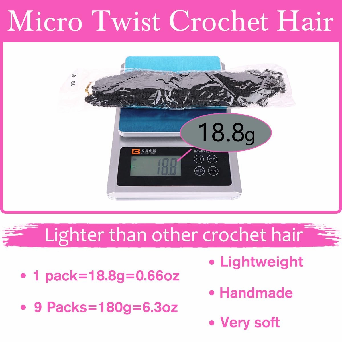 COOKOO 8 Inch Pre-looped Micro Twist Crochet Hair 9 Packs Copper Red Mini Passion Twist Hair Pre-twisted Mini Havana Twist Crochet Hair With Curly Ends Synthetic Crochet Hair Extensions(350#)