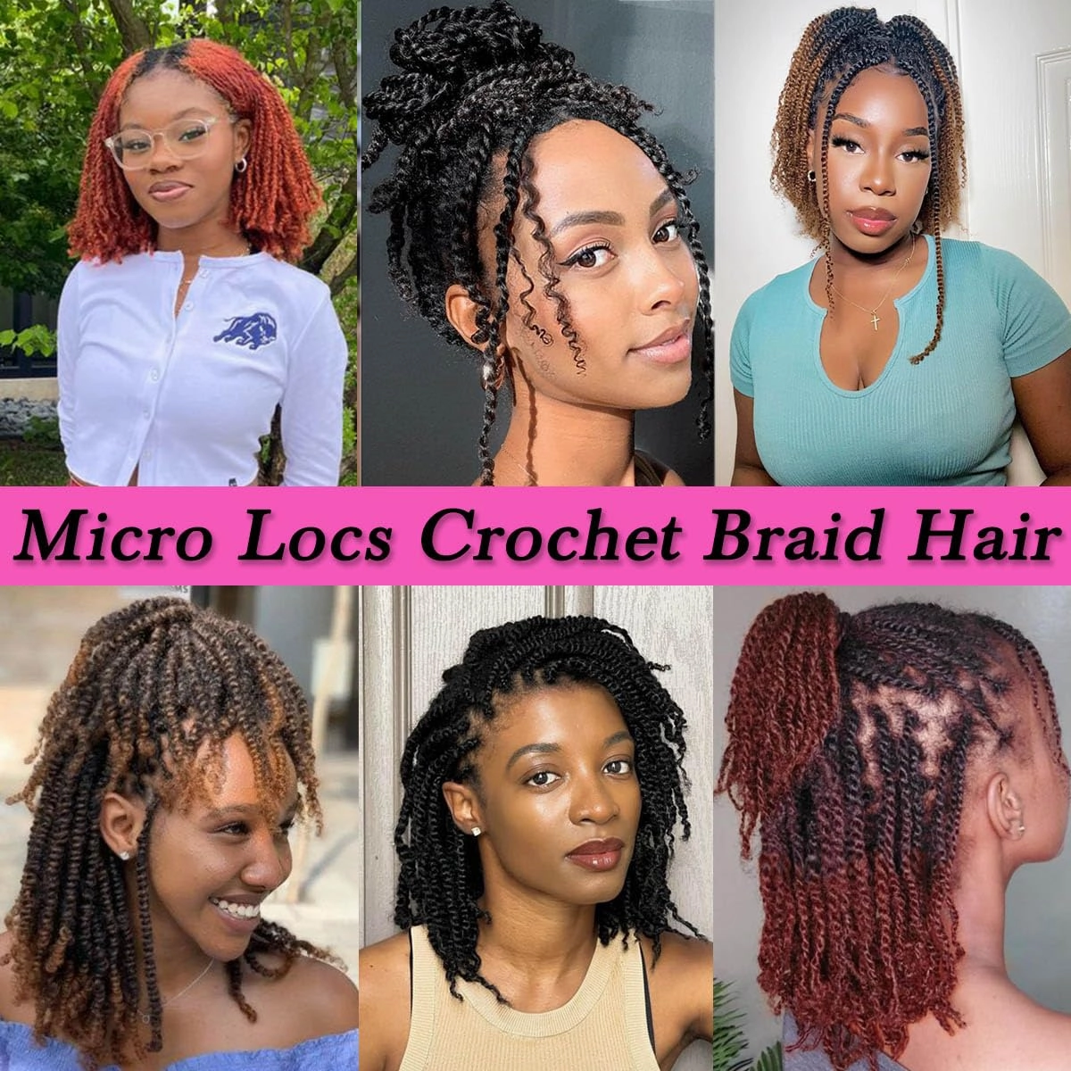COOKOO 8 Inch Pre-looped Micro Twist Crochet Hair 9 Packs Ombre Blonde Pre-Twisted Mini Passion Twist Hair with Ends Small Curly Twist Crochet Braids Extensions for Black Women(1B/27#)