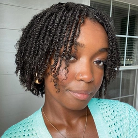 COOKOO 9 Packs Pre-twisted Micro Twist Crochet Hair 6 Inch Natural Pre-looped Mini Passion Twist Crochet Hair Mini Senegalese Twists Hair Synthetic Hair Extensions for Women(4#)