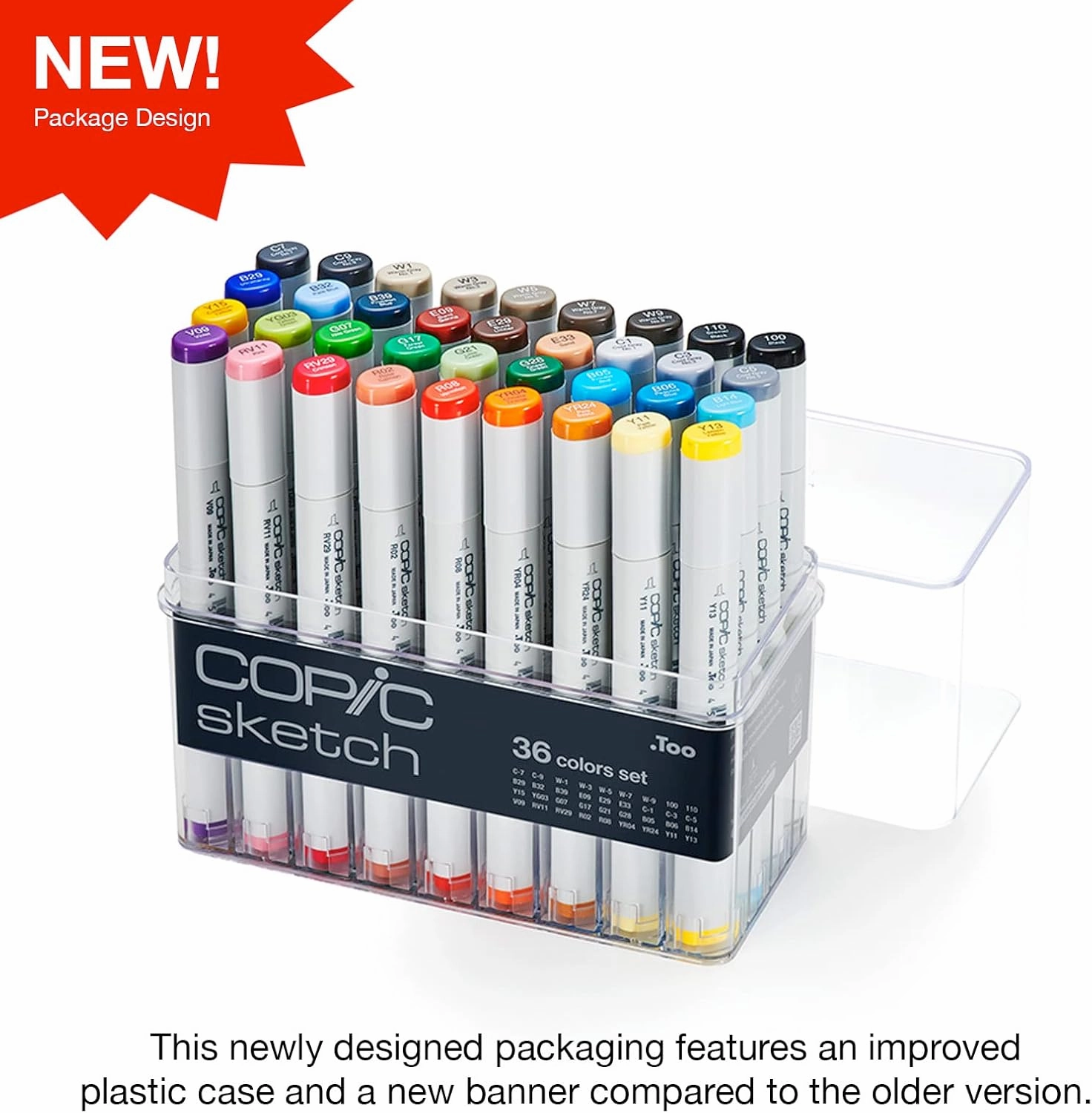 Copic Sketch, Alcohol-Based Markers, 36pc Set, Basic (New ver.)