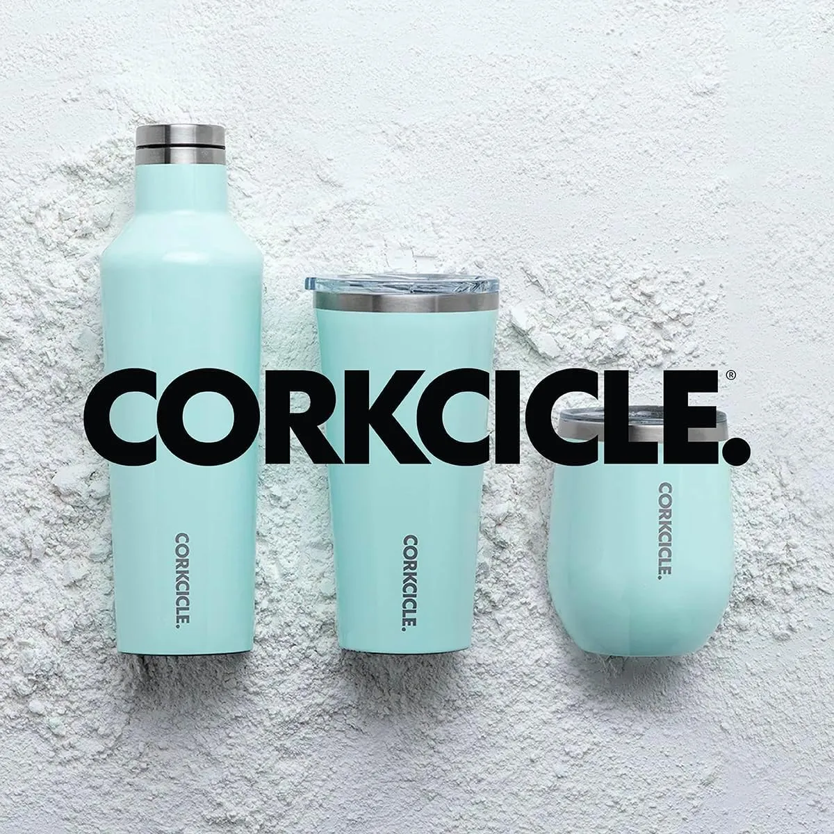 Corkcicle x Rifle Paper Co. Classic Insulated Coffee Mug with Lid, Blue Hydrangea, 16 oz – Stainless Steel Travel Tumbler Keeps Cold 9hrs, Hot 3hrs – Cupholder Friendly Travel Coffee Tumbler