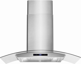 COSMO COS-668AS900 36 in. Vista Collection 380 CFM Ducted Wall Mount Range Hood, Touch Controls, LED Lights, Stainless Steel