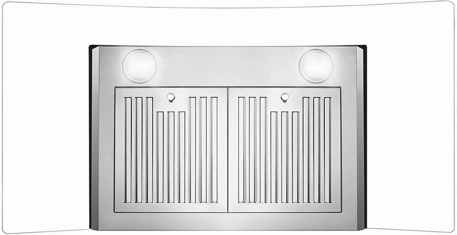 COSMO COS-668AS900 36 in. Vista Collection 380 CFM Ducted Wall Mount Range Hood, Touch Controls, LED Lights, Stainless Steel
