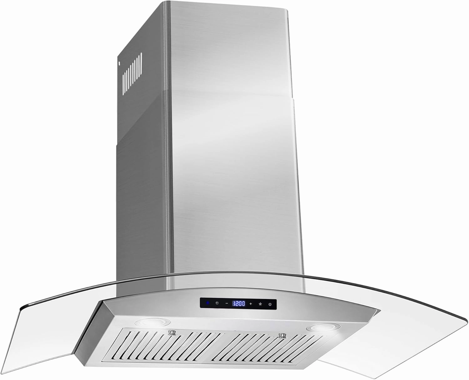 COSMO COS-668AS900 36 in. Vista Collection 380 CFM Ducted Wall Mount Range Hood, Touch Controls, LED Lights, Stainless Steel