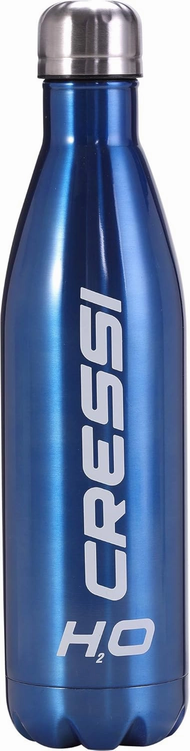 Cressi H2O Double Wall Drinking Flask | Stainless Steel, Vacuum Technology for Long-Lasting Temperature Preservation