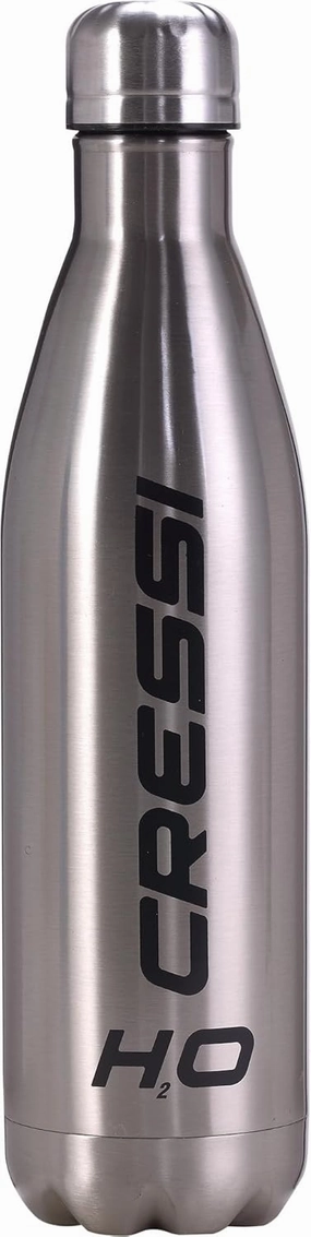 Cressi H2O Double Wall Drinking Flask | Stainless Steel, Vacuum Technology for Long-Lasting Temperature Preservation