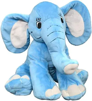 Cuddly Soft 16 inch Stuffed Elmer The Blue Elephant. We Stuff 'em. You Love 'em!
