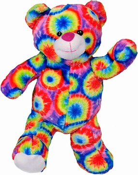 Cuddly Soft 16 inch Stuffed Tie Dye Teddy Bear - We Stuff 'em...You Love 'em!