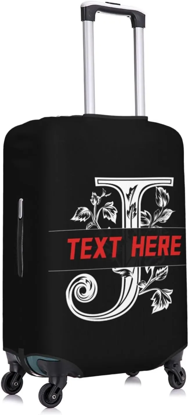 Custom Name Design Travel Luggage Suitcase Cover, Pattern Print with Name Text Washable Suitcase S - Fits 18-21 inch luggage(No Suitcase)