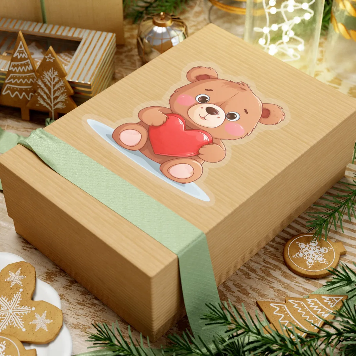 Cute Teddy Bear Heart Sticker - Spread Love and Cuteness with This Adorable Sticker - Valentine's Day