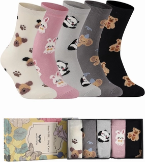 Cute Socks for Women Funny Socks, Crew Animal Socks Gift for Women