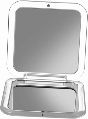 Didiseaon Mini Makeup Mirror for Travel Compact Folding Square Mirror 15x Magnification Vanity Mirror Dual-Sided Functionality
