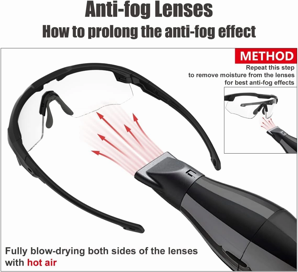 DISCOVER YOUR WORLD ! Anti-Fog Shooting Safety Glasses for men Military Grade range Hunting Riding Airsoft.