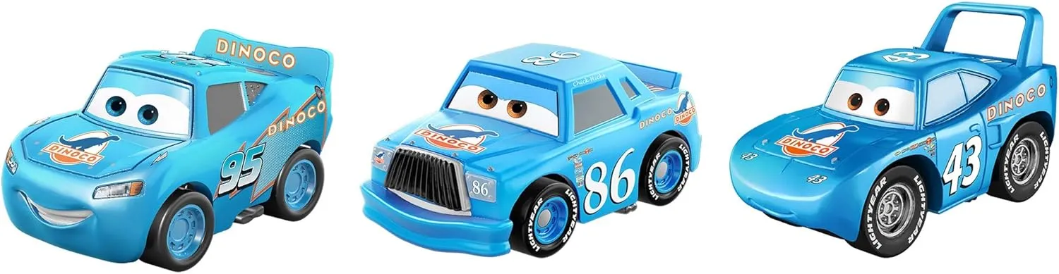 Disney Cars GKG07 Pixar's Cars Mini Racers Dinoco Daydream Series 3-Pack, Multicoloured