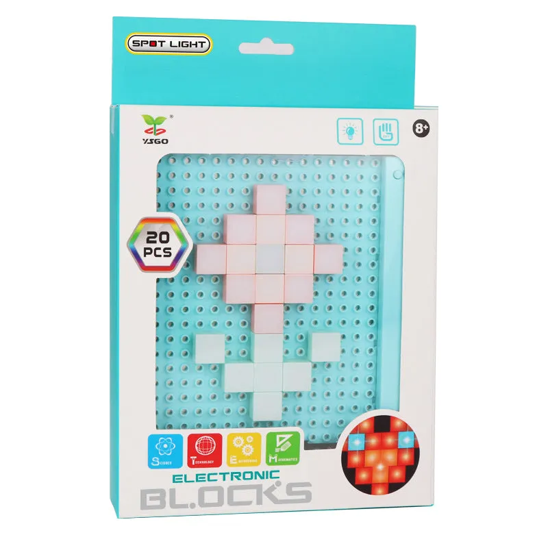 DIY LED Flashing Light Electronic Building Blocks