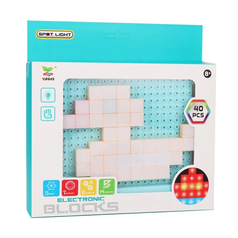 DIY LED Flashing Light Electronic Building Blocks
