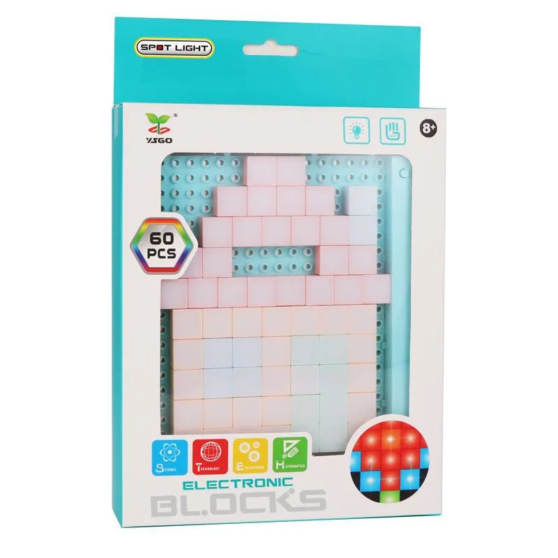 DIY LED Flashing Light Electronic Building Blocks