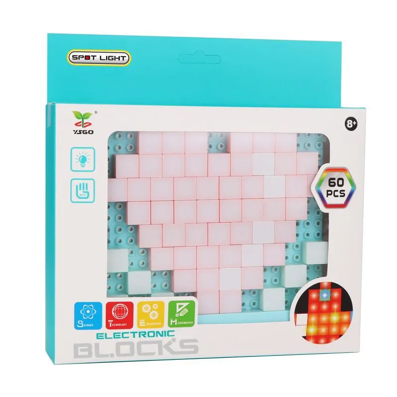 DIY LED Flashing Light Electronic Building Blocks