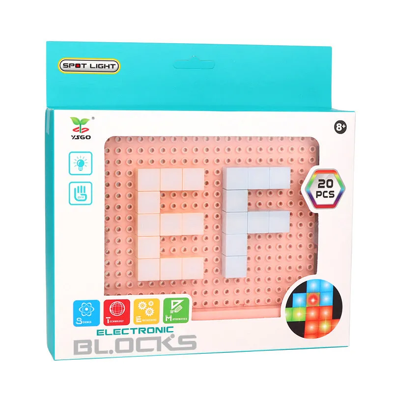 DIY LED Flashing Light Electronic Building Blocks