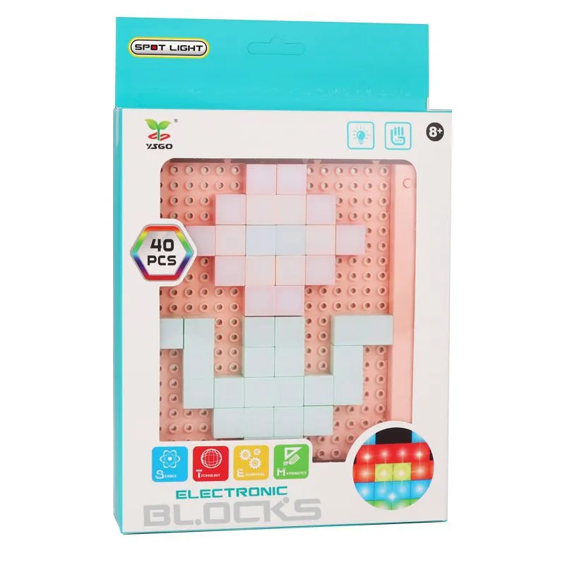 DIY LED Flashing Light Electronic Building Blocks