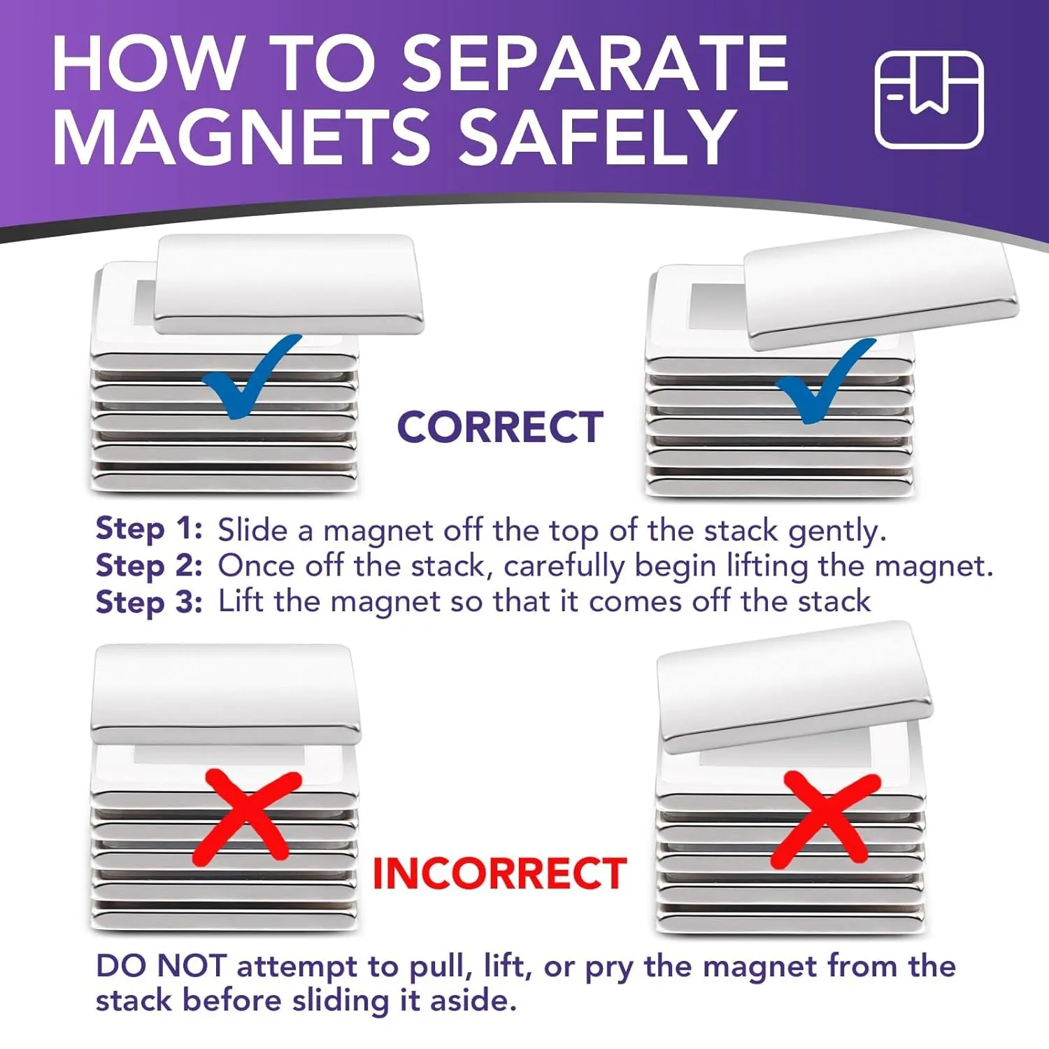 DIYMAG Strong Permanent Rare Earth Magnets,Powerful Neodymium Square Magnets for Fridge, DIY, Building, Science, Craft, and Office, 1.16x1.16x0.08inch, Pack of 12