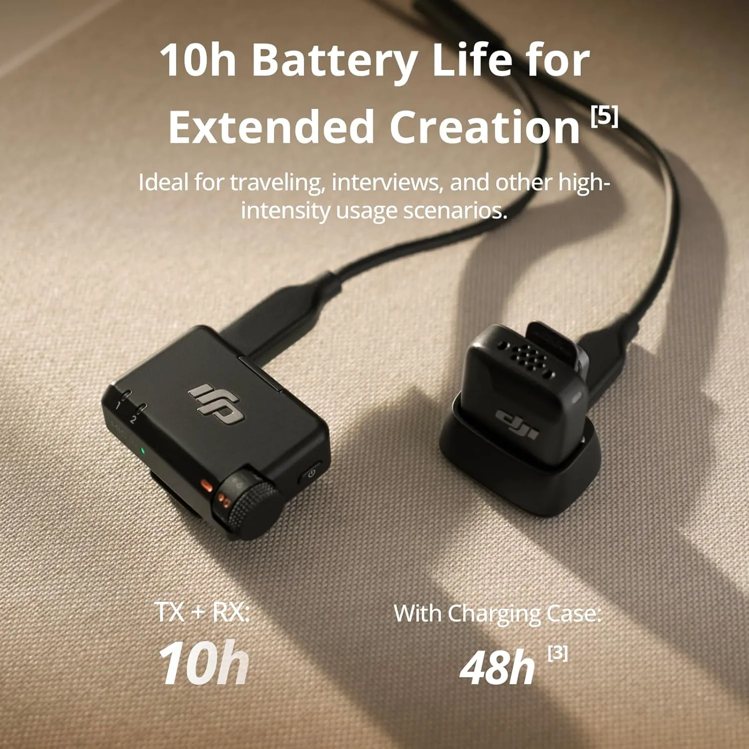 DJI Mic Mini (1 TX   1 RX), Wireless Lavalier Microphone for iPhone/Camera/Android, Ultralight, Detail-Rich Audio, Noise Cancelling, Automatic Limiting, Vlog, Streaming, 400m Transmission