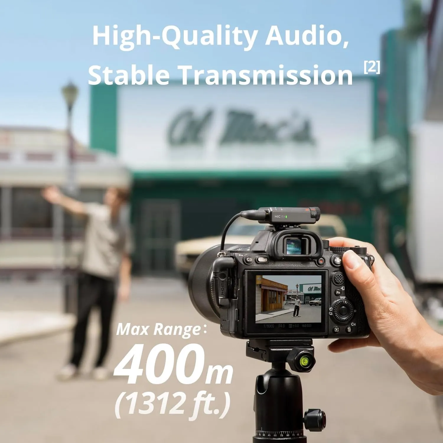 DJI Mic Mini (1 TX   1 RX), Wireless Lavalier Microphone for iPhone/Camera/Android, Ultralight, Detail-Rich Audio, Noise Cancelling, Automatic Limiting, Vlog, Streaming, 400m Transmission