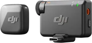 DJI Mic Mini (1 TX   1 RX), Wireless Lavalier Microphone for iPhone/Camera/Android, Ultralight, Detail-Rich Audio, Noise Cancelling, Automatic Limiting, Vlog, Streaming, 400m Transmission