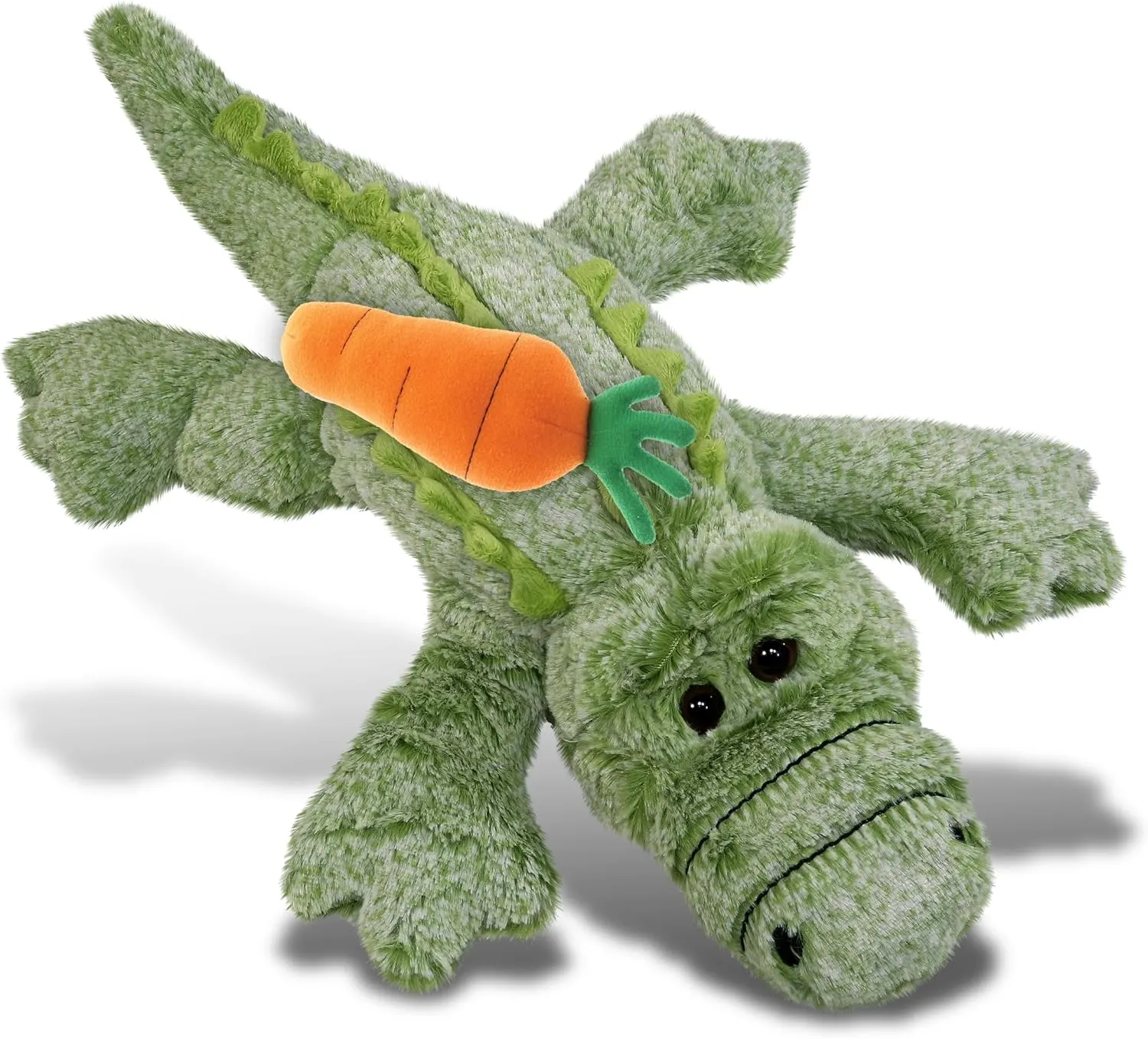 DolliBu Happy Easter Super Soft Plush Large Alligator with Carrot - Cute Stuffed Animals with Carrot Plush Toy, with Name Personalization, Spring Easter Plush Animal - 16 Inches