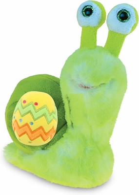 DolliBu Super Soft Green Snail with Yellow Easter Egg Plush and Name Personalization - Cute Stuffed Animals for Easter Basket, Easter Egg Stuffed Animal Spring Toys for Girls, Boy - 7 Inches