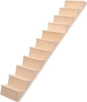 Dolls House Stairs Miniature, Wooden Stairs Model 1:12 Scale Steps Ladder Model Dollhouse Furniture Photo Props for DIY Mini House Accessories