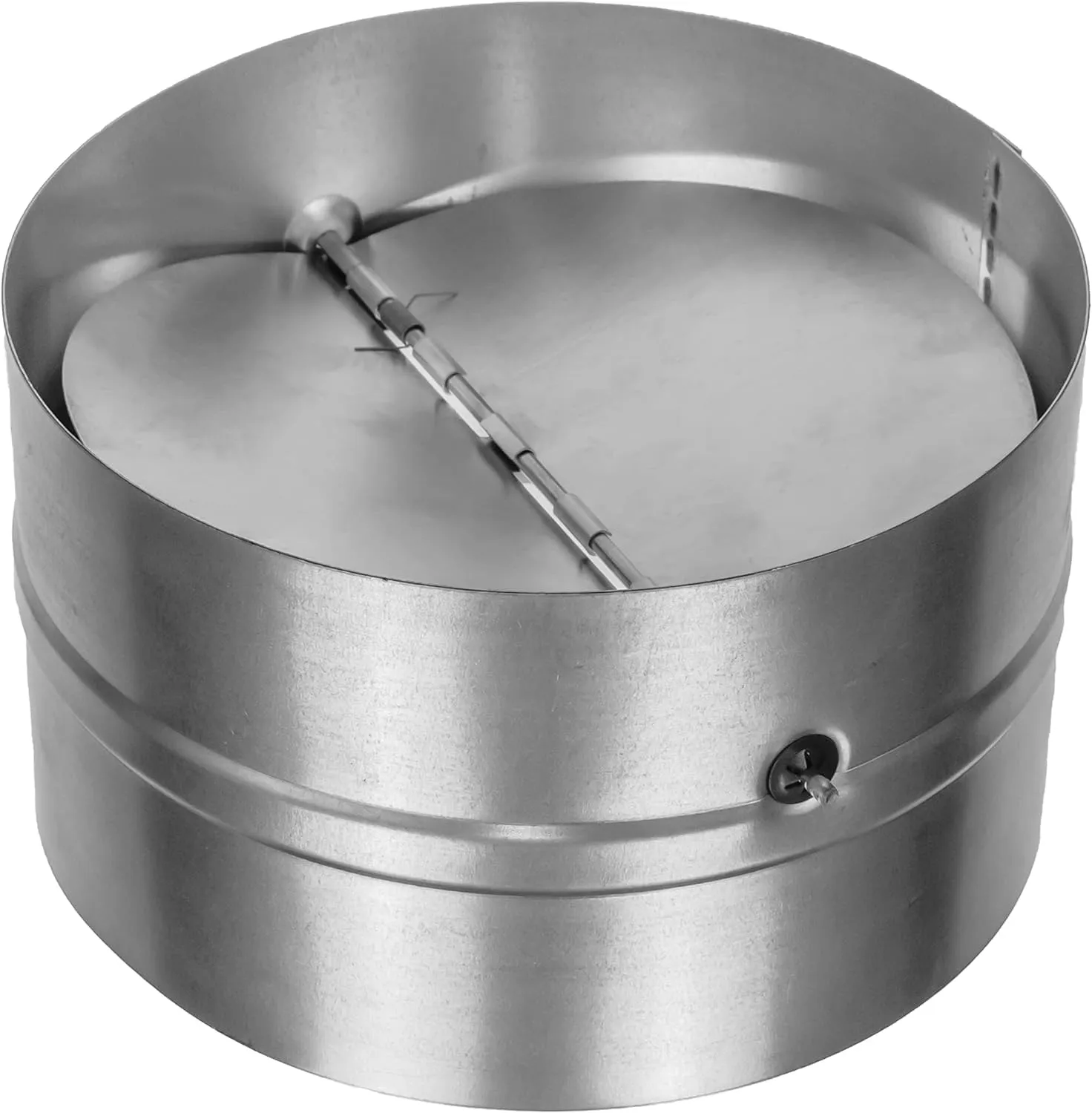 Draft Blocker 6'' Inch - Pack of 2 - Backdraft Damper - Draft Stopper - Backflow Preventer - Inline Fan Vent Deflector - One-Way Airflow Ducting - Dryer Duct Connector with Backdraught Flap