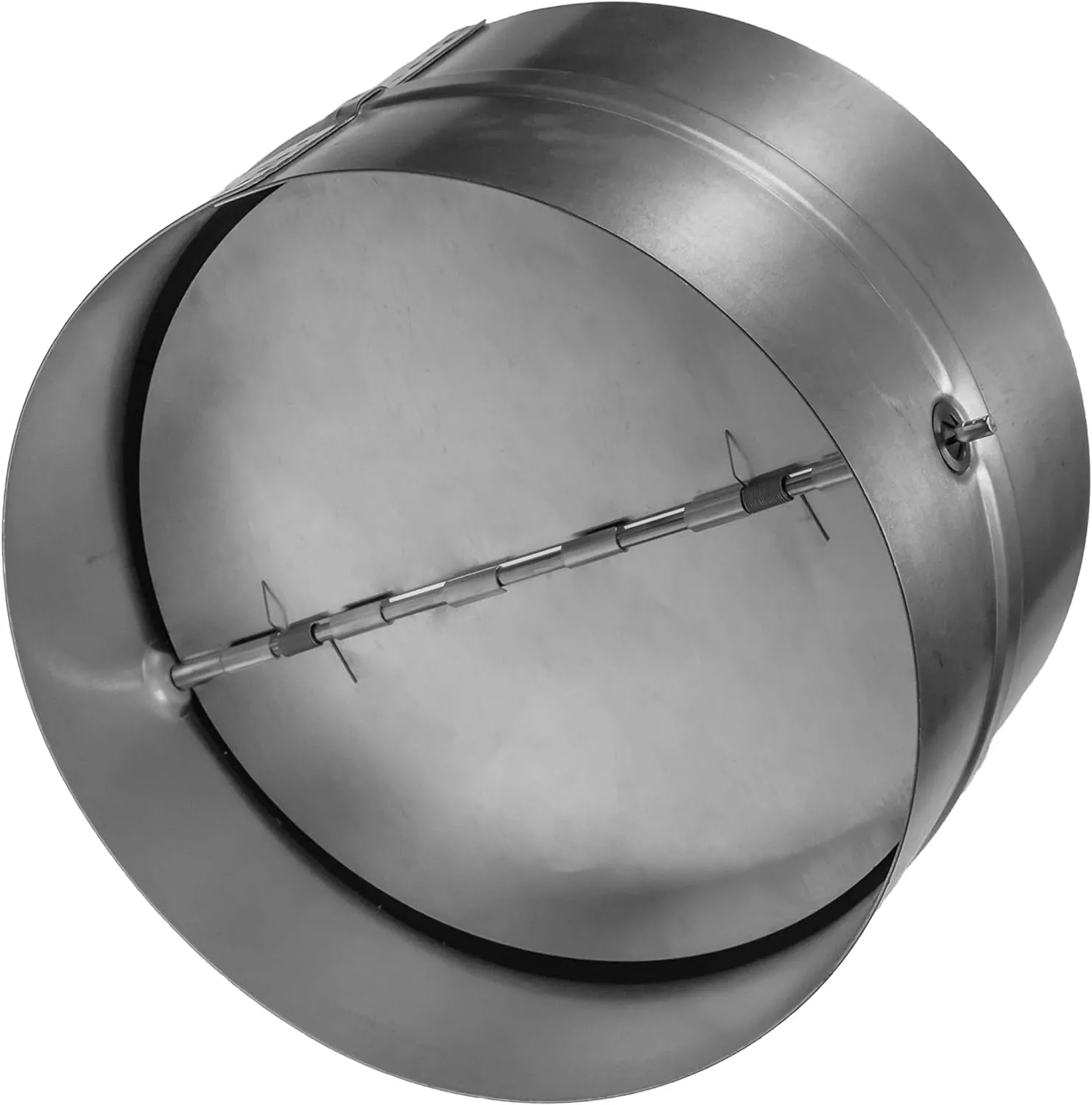 Draft Blocker 6'' Inch - Pack of 2 - Backdraft Damper - Draft Stopper - Backflow Preventer - Inline Fan Vent Deflector - One-Way Airflow Ducting - Dryer Duct Connector with Backdraught Flap