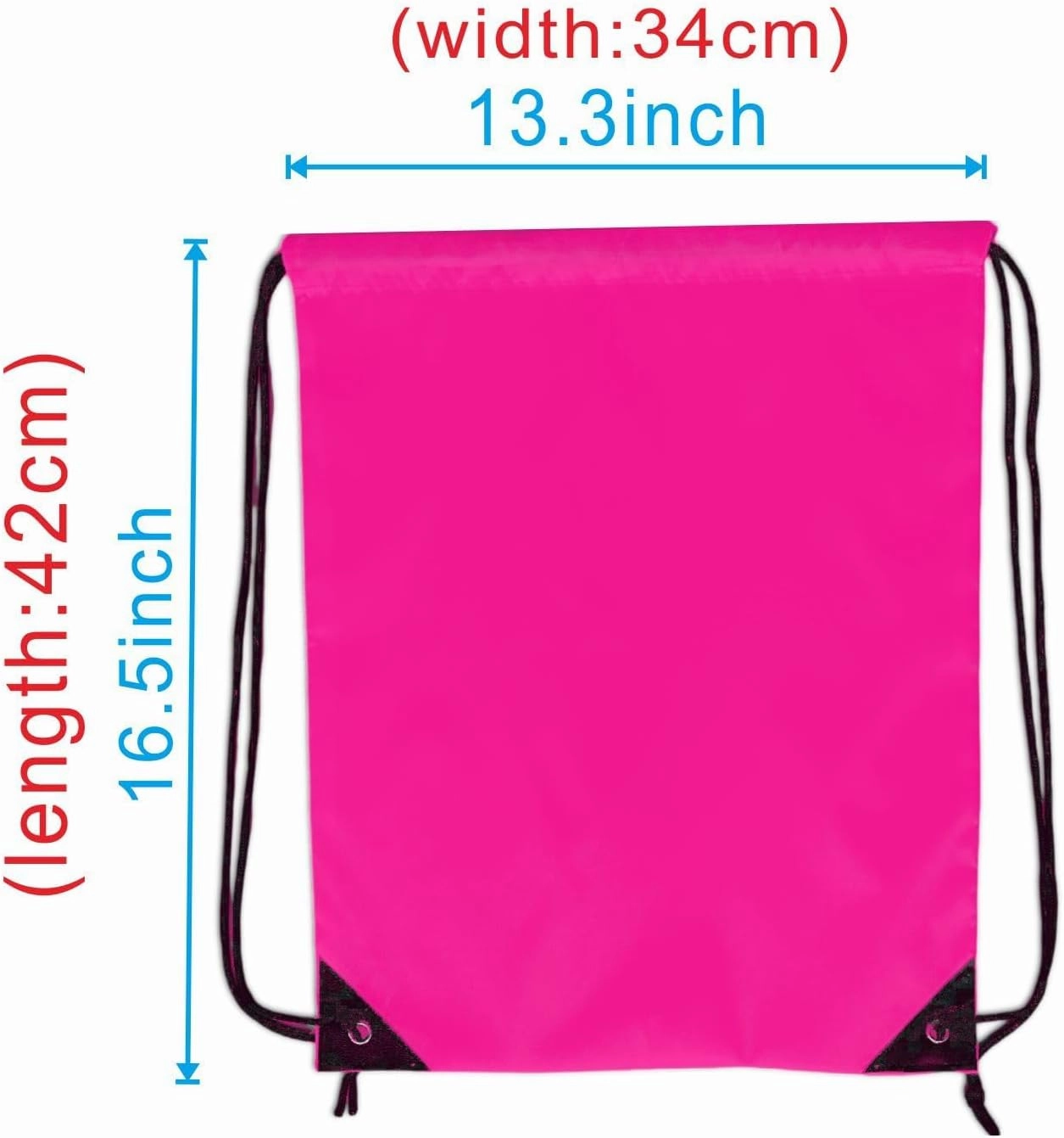 Drawstring Backpacks, 20 Pack Bulk Drawstring Bags, Cinch Bags for Outdoor Sports,travel storage bag,gift bag- Fuchsia