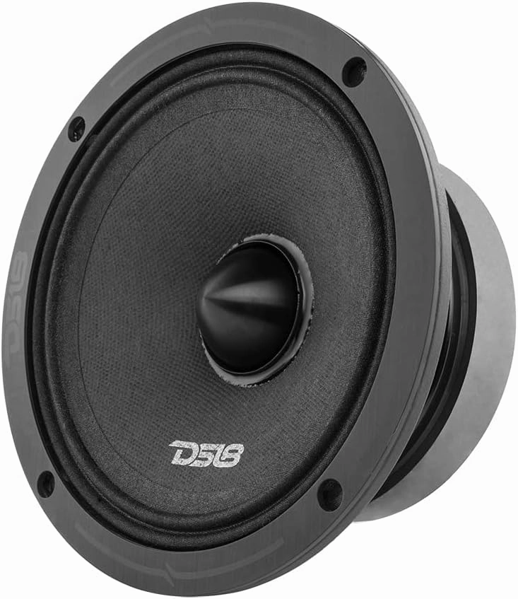 DS18 PRO-ZXI6.4BM 6.5" Pro Audio Midrange Loudspeaker - 600W Max, 300W RMS, 4 Ohms - Premium Quality Audio Door Speakers for Car or Truck Stereo Sound System (1 Speaker)