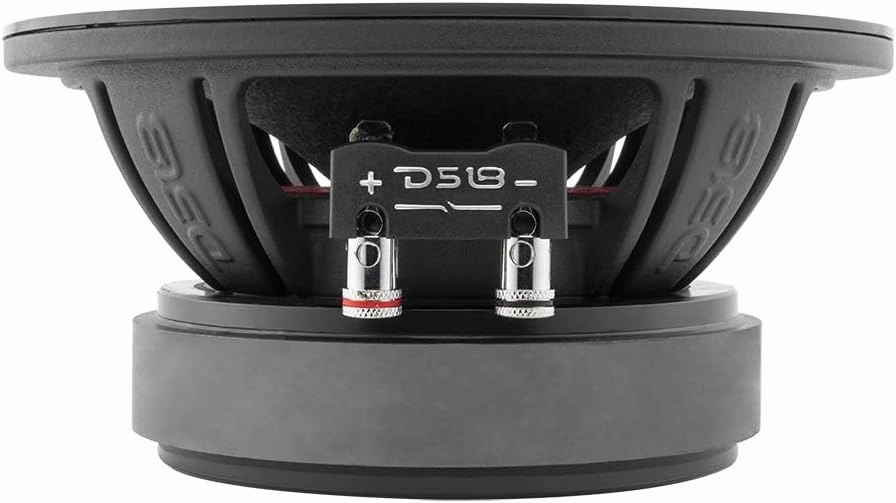 DS18 PRO-ZXI6.4BM 6.5" Pro Audio Midrange Loudspeaker - 600W Max, 300W RMS, 4 Ohms - Premium Quality Audio Door Speakers for Car or Truck Stereo Sound System (1 Speaker)