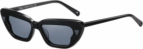 DUCO Small Cat Eye Sunglasses for Women Retro Narrow Polarized Sun Glasses Mylove Designer Rectangle Frame UV400 Lens DC1104