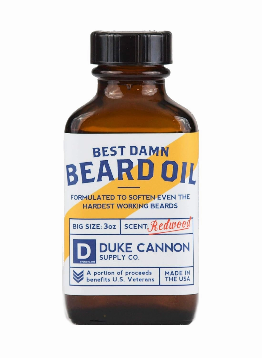 Duke Cannon Supply Co. Best Beard Bundle - 3 oz. Oil & 1.6 oz. Balm, Redwood Scent, Travel Size, 2-Piece Set