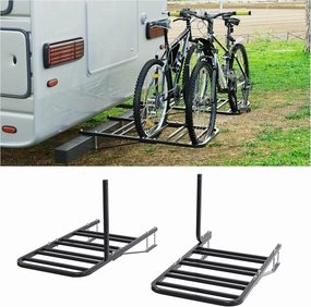 ECOTRIC RV Bicycle Carrier Rack Camper Trailer Rear Bike Mount Rack for 1-4 Bicycles