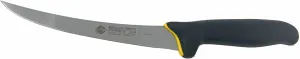 Eicker Messer 6" Semi Flexible Curved Boning Knife - Black Handle - Manufactured in Solingen, Germany
